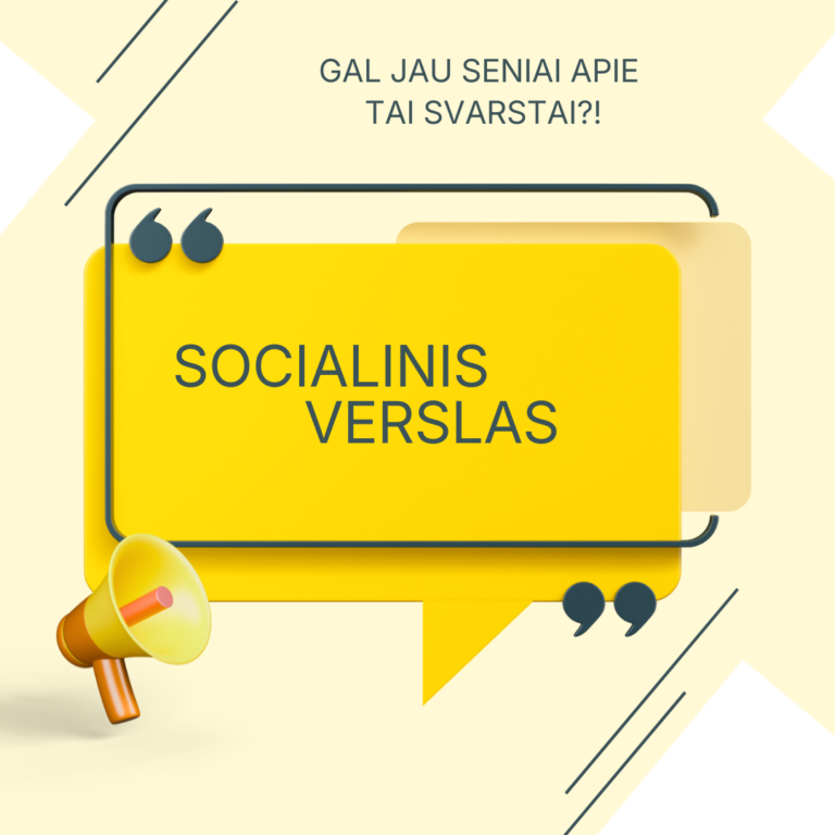 APIE SOCIALINĮ VERSLĄ