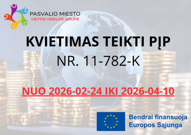 KVIEČIAME TEIKTI PROJEKTŲ ĮGYVENDINIMO PLANUS