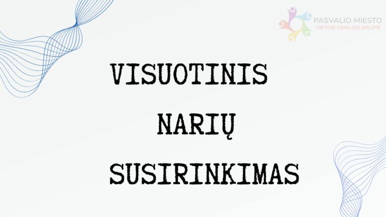 KVIEČIAMAS VISUOTINIS NARIŲ SUSIRINKIMAS